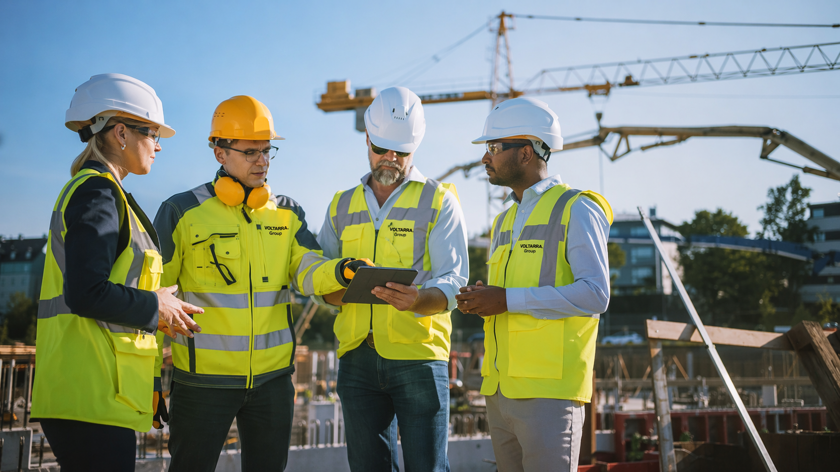 Voltarra health and safety team on site